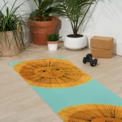 Sewzinski Sun Drawing Gold And Blue (6mm) 24" X 70" Yoga Mat - Society6 -Society6 GUEST e1b363e0 a63c 4212 9740 9f0da8057151