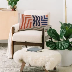 Nick Quintero Arid Contour Oblong Throw Pillow - Society6