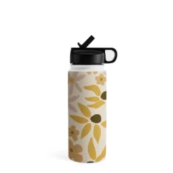 Urban Wild Studio Black Coffee Morning Tan Water Bottle - Society6 -Society6 GUEST e4ad650d 95fa 4e34 a1ea 64799ec7a122