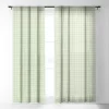 Avenie Grid Pattern Green Single Panel Sheer Window Curtain - Society6 -Society6 GUEST e6ced84e 68f8 4731 ba70 cd79e313f183