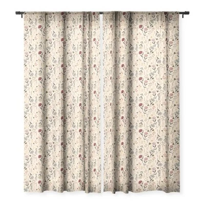 Avenie Cottage Garden IV Single Panel Sheer Window Curtain - Society6 4 Avenie Cottage Garden IV Single Panel Sheer Window Curtain - Society6 - Image 2