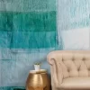 Galleryj9 Aqua Blue Geometric Abstract Textured Painting 50" X 60" Tapestry - Society6 -Society6 GUEST ea43a678 ad1e 4ec7 889e 20ef6cf78eac