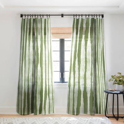 Lane And Lucia Tie Dye No 2 In Green Single Panel Sheer Window Curtain - Society6 8 Lane And Lucia Tie Dye No 2 In Green Single Panel Sheer Window Curtain - Society6 - Image 6