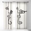 Bohomadic Studio Double Line Faces Black Single Panel Sheer Window Curtain - Society6 1 Bohomadic Studio Double Line Faces Black Single Panel Sheer Window Curtain - Society6 -Society6 GUEST ef8dd8e3 54d0 4f7f b773 a3bd9834b090