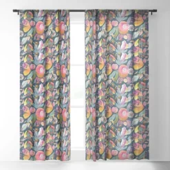 CayenaBlanca Color Magic Single Panel Sheer Window Curtain - Society6
