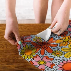 Doodle By Meg Groovy Flowers In Blue Tapestry - Society6 -Society6 GUEST f76db5cf 62b9 4668 b73f 3a49bfbff1f4