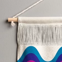 Showmemars Wavy Retro Rainbow Fiber Wall Hanging - Society6 -Society6 GUEST fd5e6b8b 5c5f 465d bbbf 209035d34f16