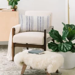 Holli Zollinger AEGEAN MULTI STRIPE Oblong Throw Pillow - Society6