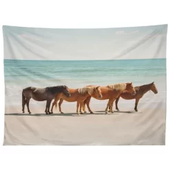 Kevin Russ Summer Beach Horses Tapestry - Society6 -Society6 GUEST ff7e3c81 e1f8 4a71 a317 b01af11fa4d7